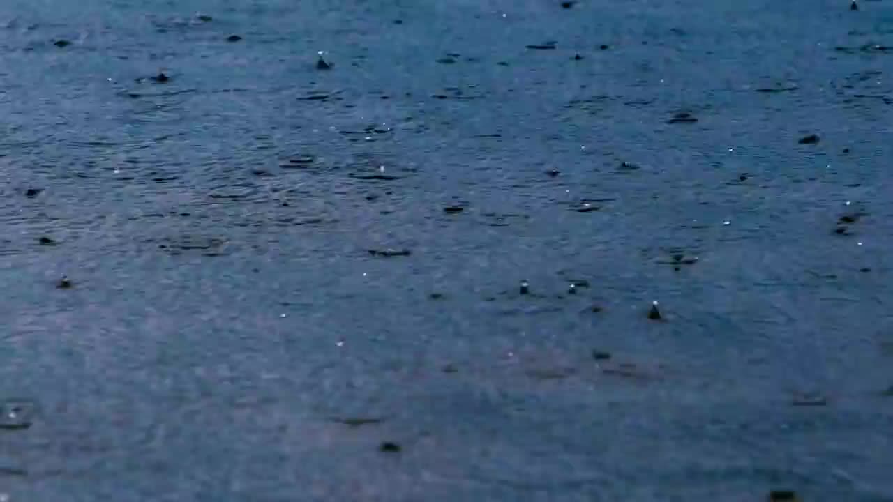 雨天的水面 水花 #0921