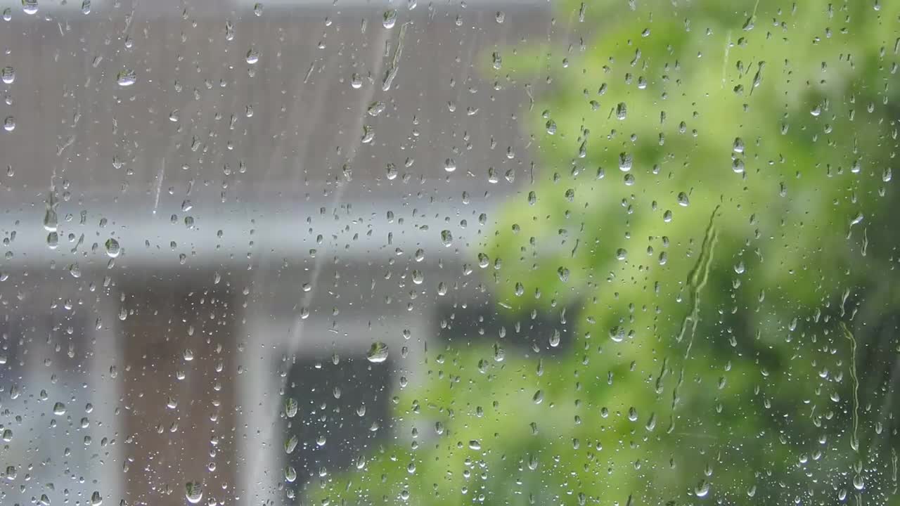雨水 玻璃 水珠 #0953