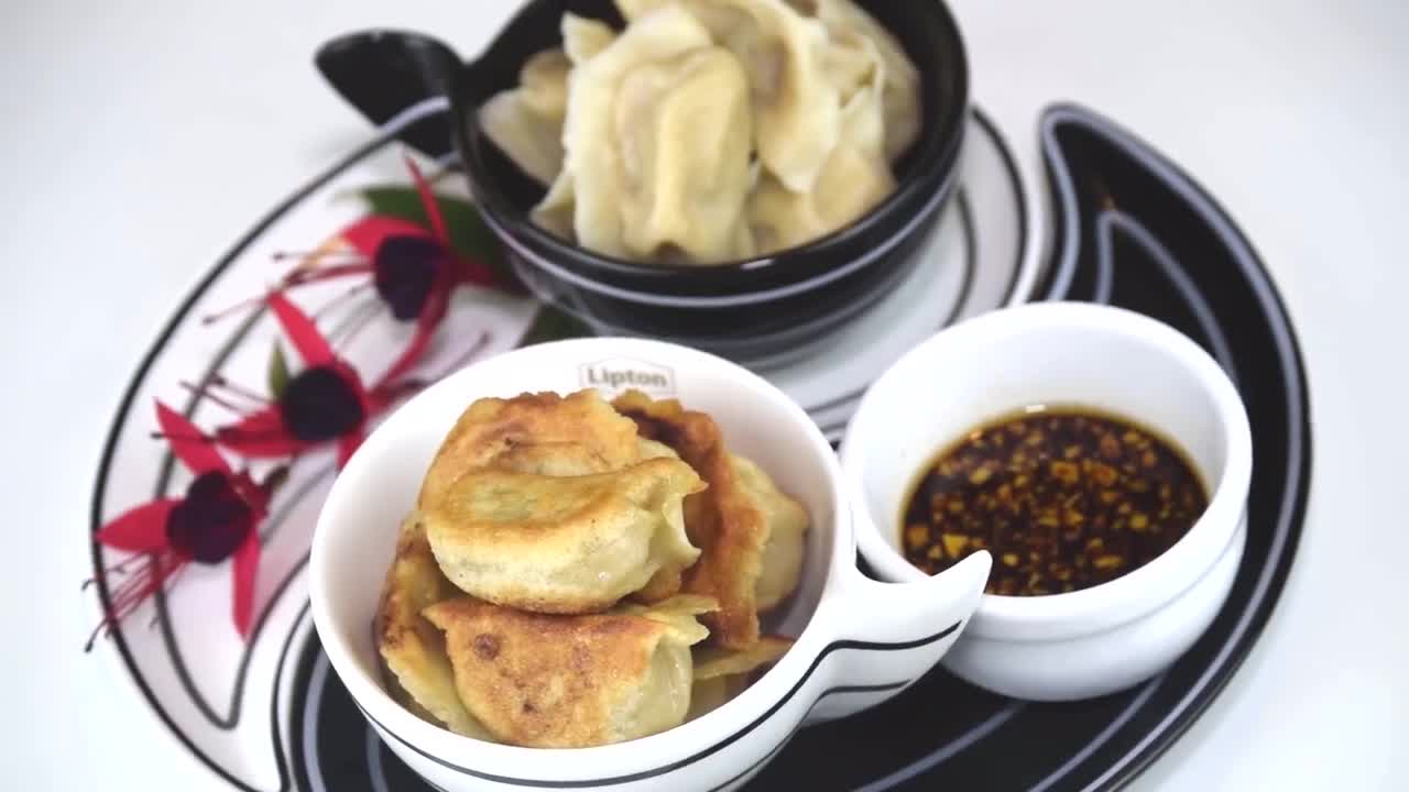 水饺 煎饺 蒜酱 #2832