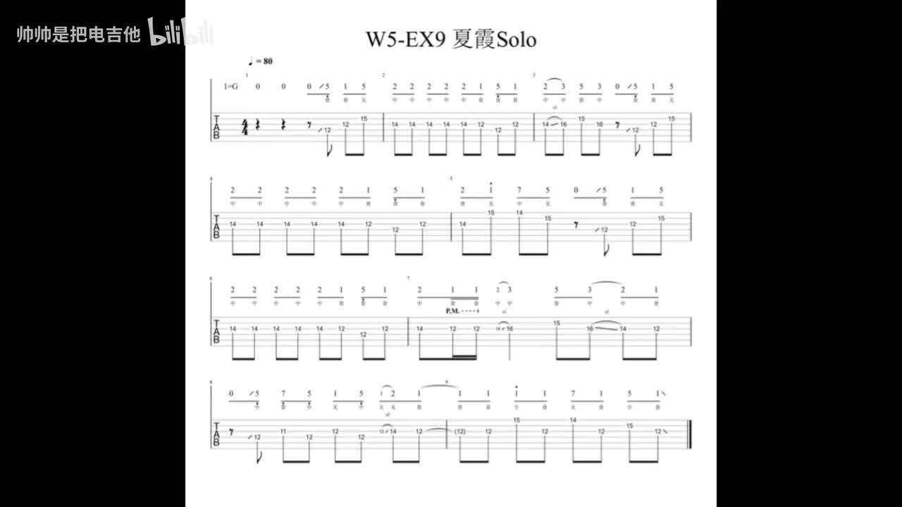 (旧)(示范)W5-EX9 夏霞Solo G调 80