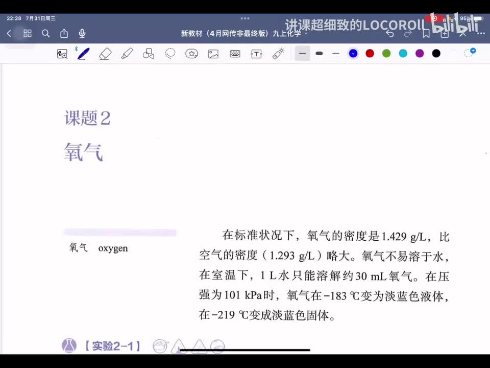 2.2-1 氧气的性质