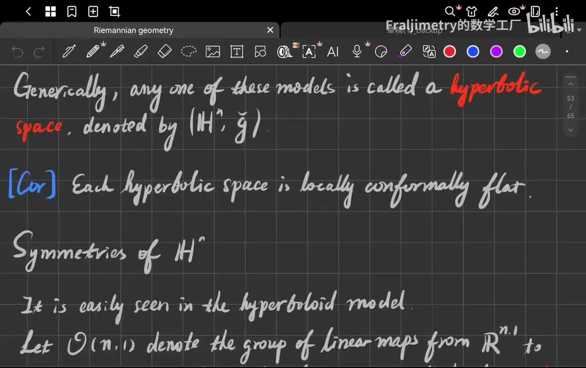56_双曲空间的对称