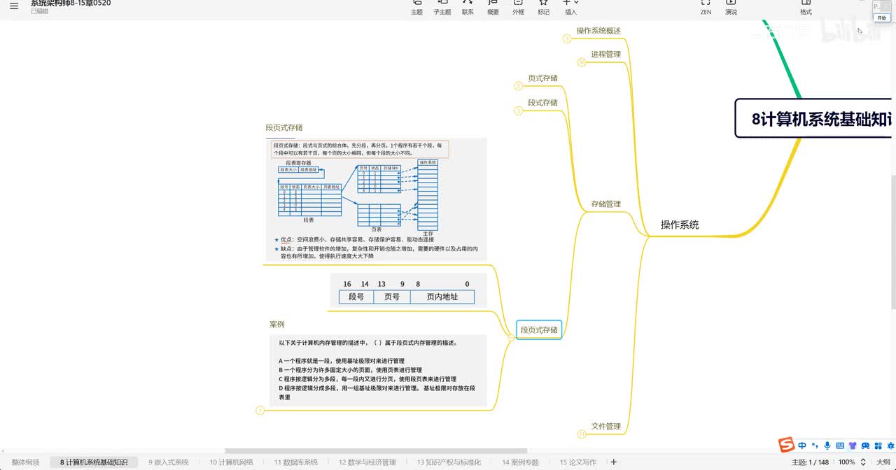 8.13 操作系统—段页式存储
