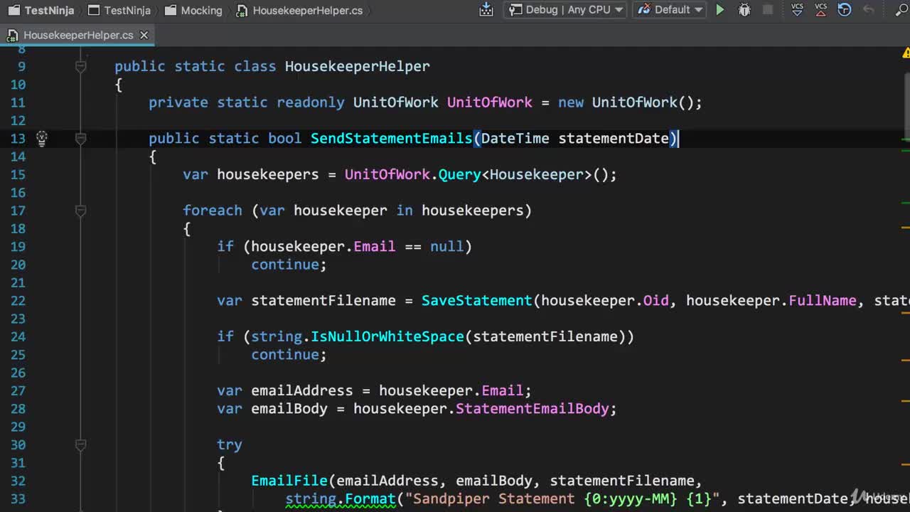 077 Refactoring For Testability