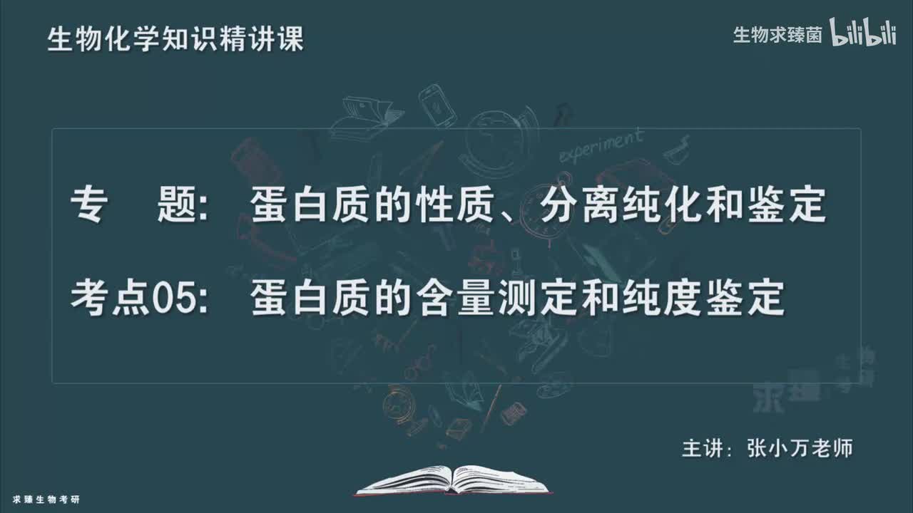 [专题05] 考点05：蛋白质的含量测定和纯度鉴定
