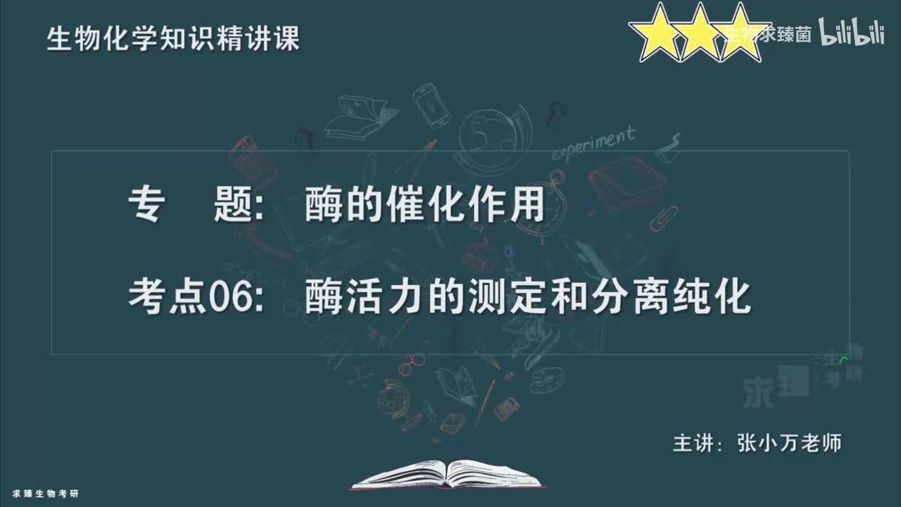 [专题06] 考点06：酶活力的测定和分离纯化