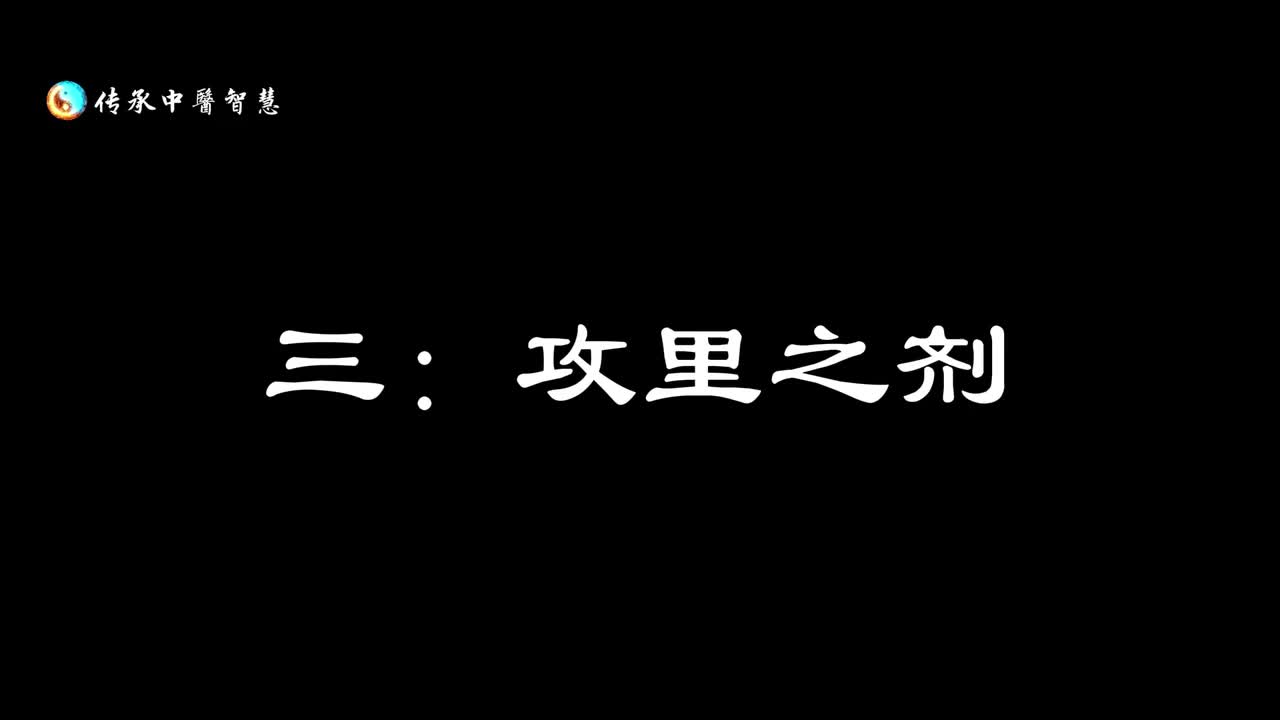 【汤头歌诀】三：攻里之剂