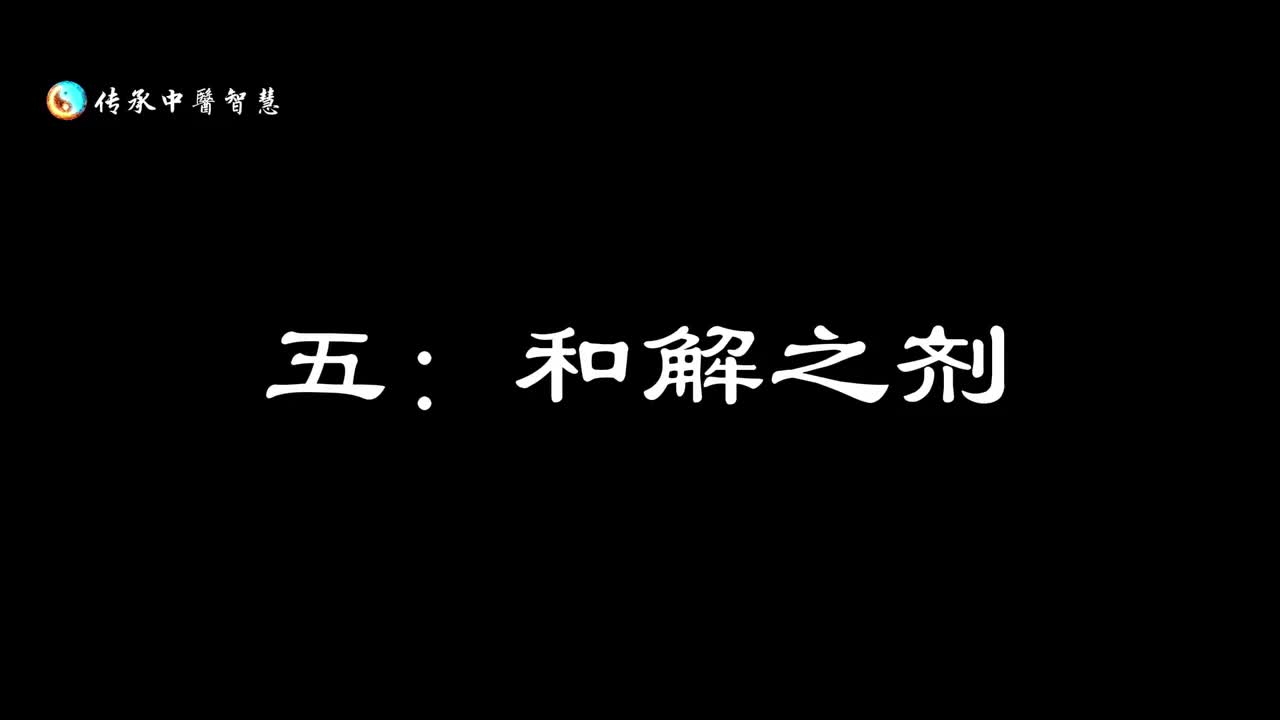【汤头歌诀】五：和解之剂