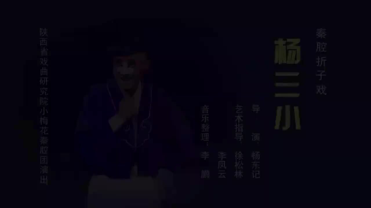 谭敏.秦腔《杨三小》陕西省戏曲研究院小梅花秦腔团演出