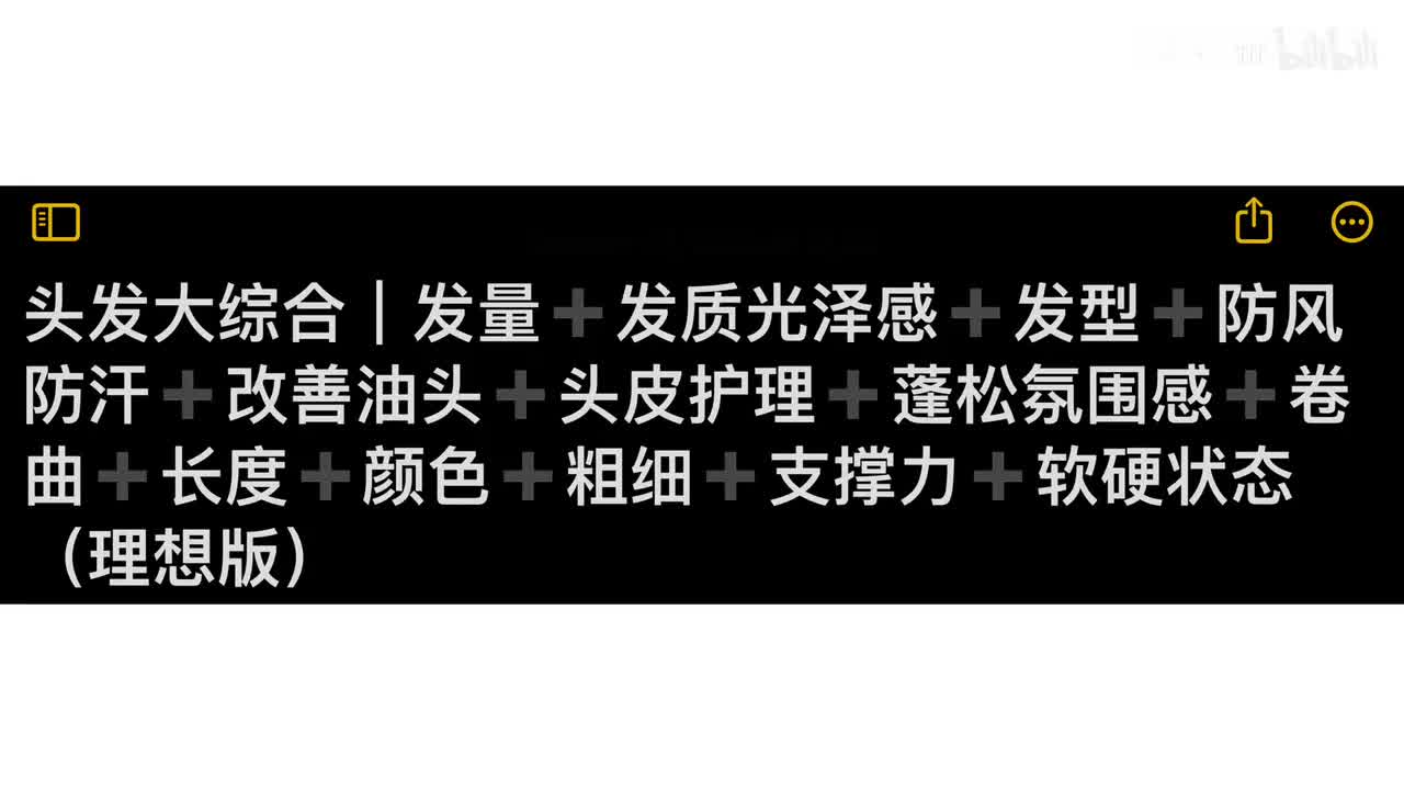 头发大综合｜全面饼