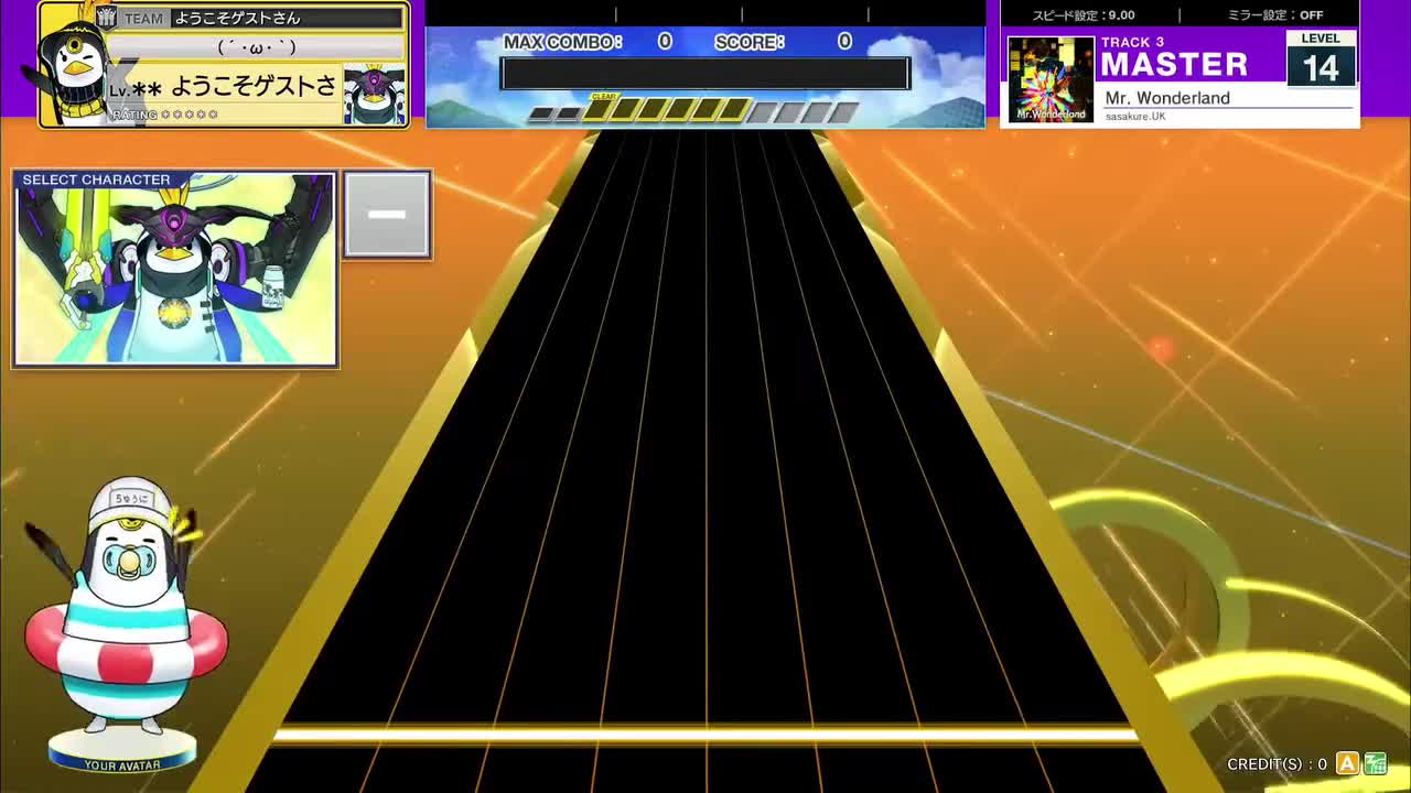 14.0(X-V) Mr. Wonderland [MASTER 14] (譜面確認) [CHUNITHM チュウニズム]