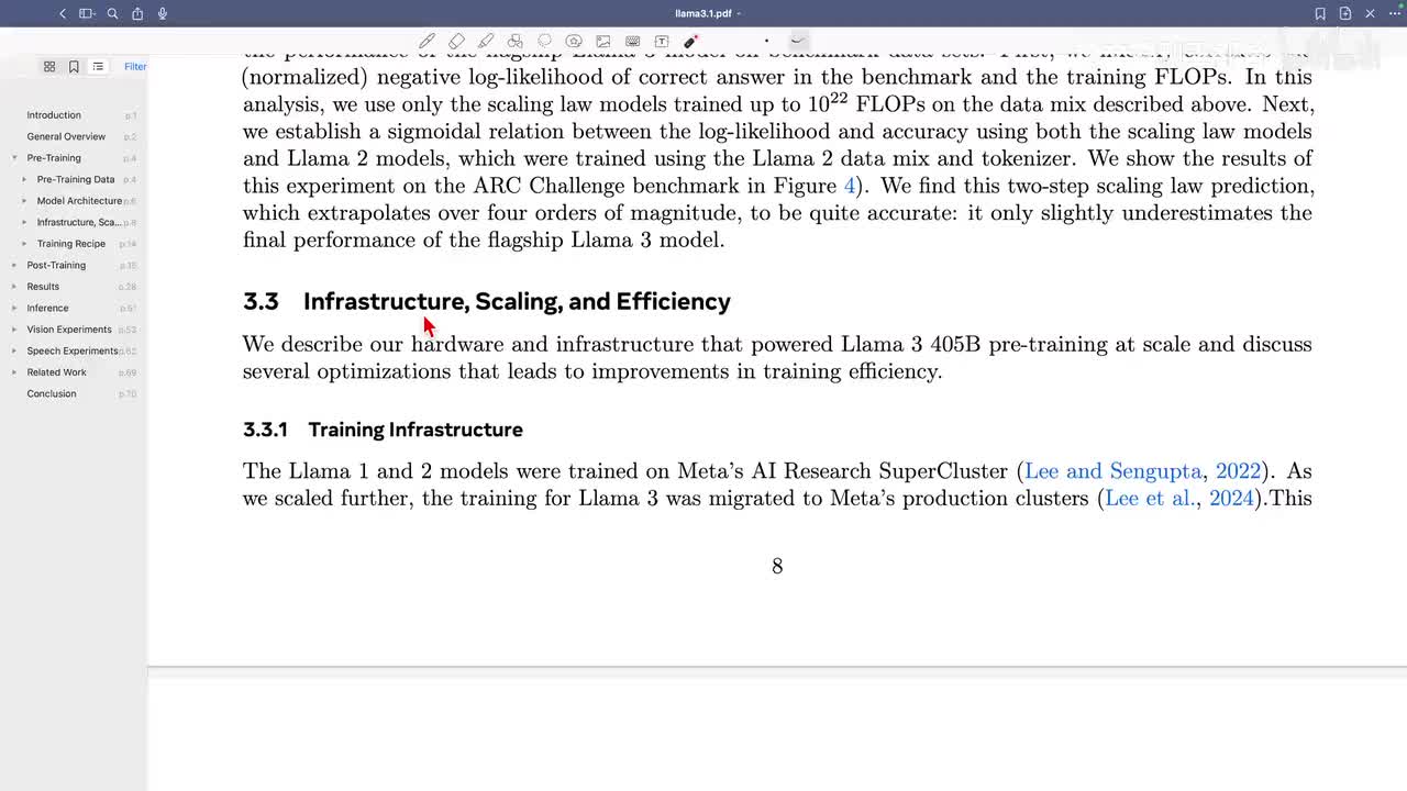 第57节：Llama 3.1论文精读 · 4. 训练infra【论文精读·54】
