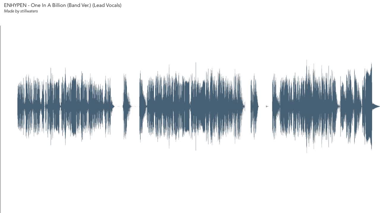 One In A Billion (Band Ver.) (Lead Vocals)