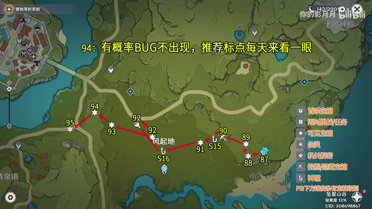 风起地(1) 共9个(87-95)成就数95 神瞳15-16