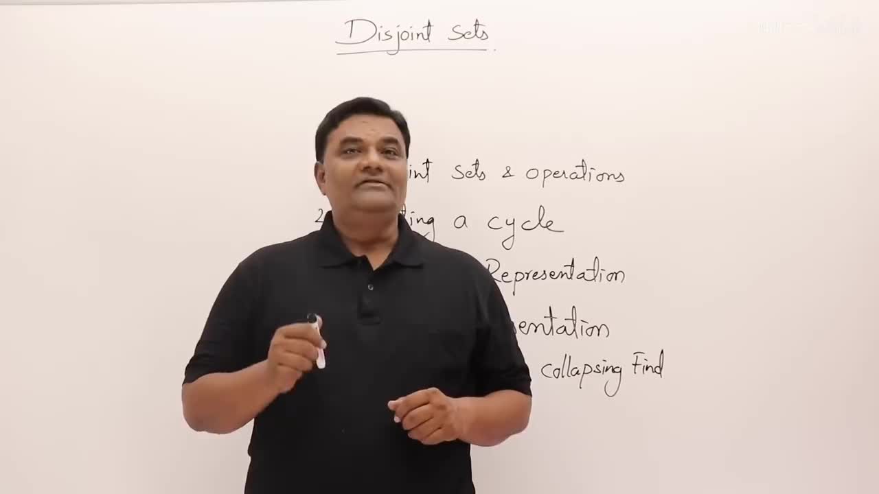 p16 1.12 Disjoint Sets Data Structure - Weighted Union and Collapsing Find