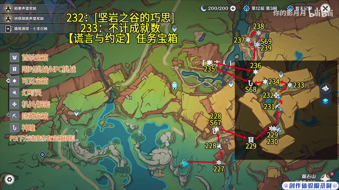 悬木人(4) 共13个(227-239)成就数237 神瞳67-69【谎言与约定】