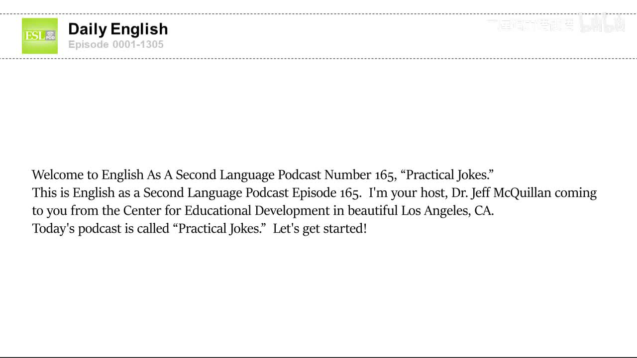 0165 A Practical Joke at Work