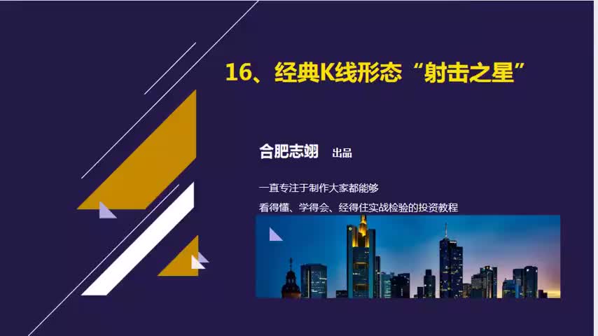 16.经典K线形态“射击之星”