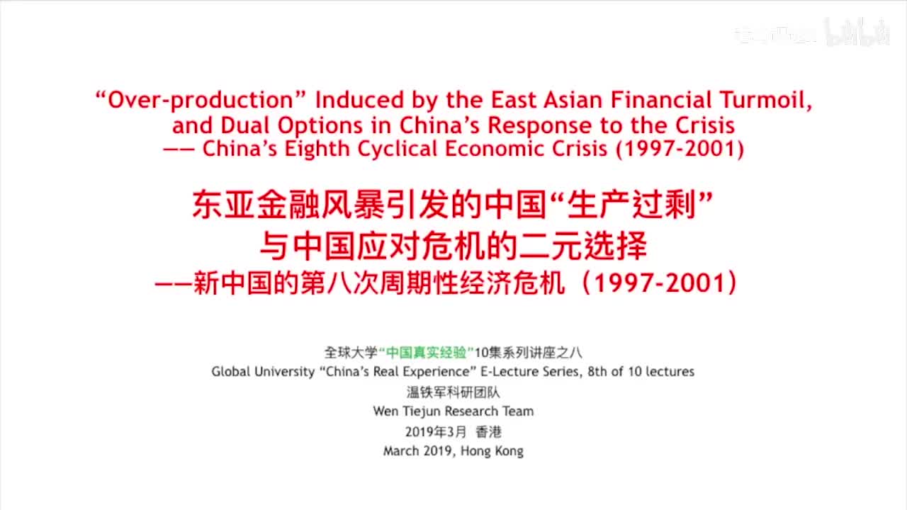 《十次危机》系列讲座之八（1997-2001）