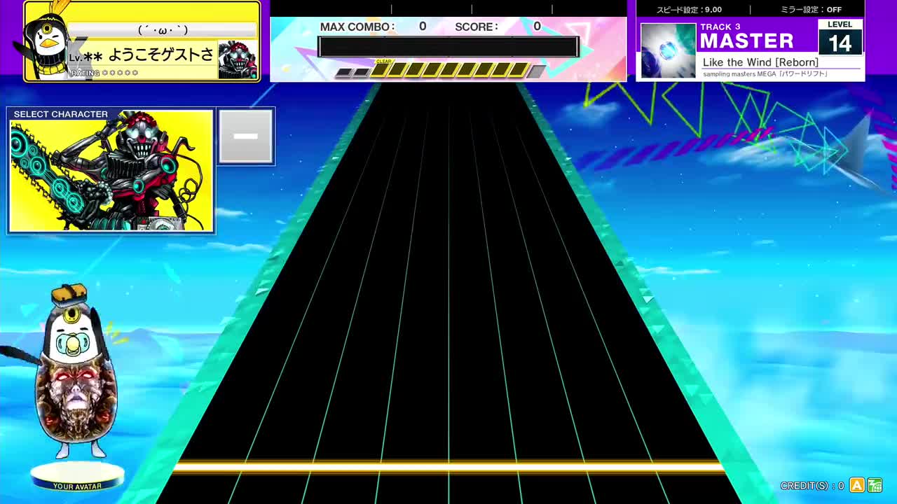 14.4(X-V) Like the Wind [Reborn] [MASTER 14] (譜面確認) [CHUNITHM チュウニズム]