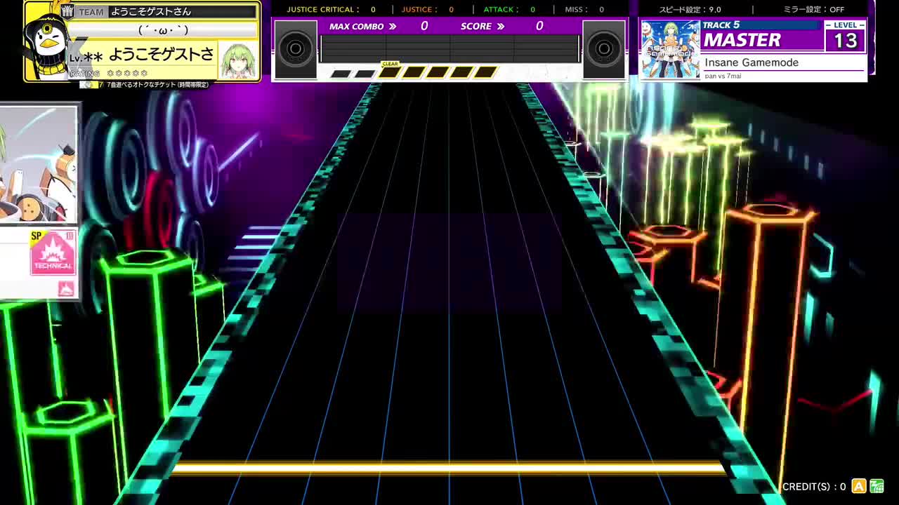 14.4(X-V) Insane Gamemode [MASTER 14] (譜面確認) [CHUNITHM チュウニズム]