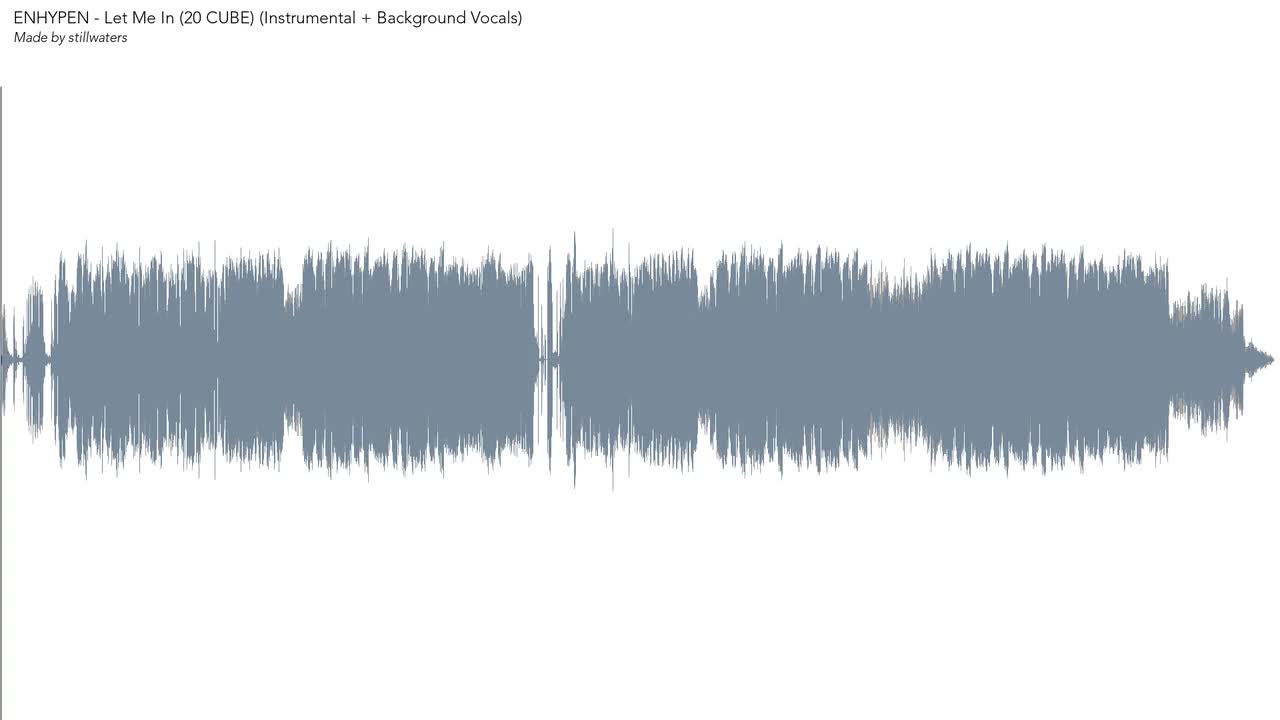 Let Me In (20 CUBE) (Instrumental + Background Vocals)