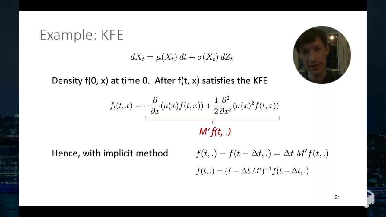 8.09 KFE using Matrix M