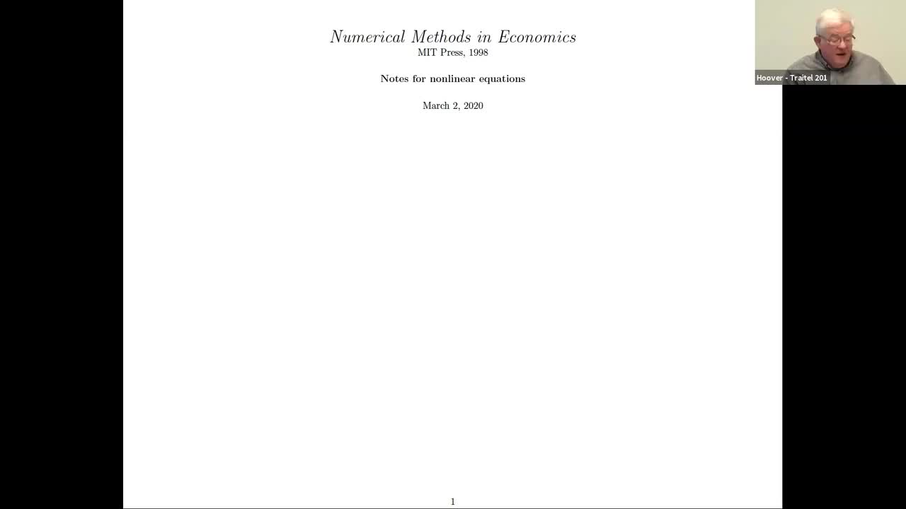 Lecture 05- Nonlinear Equations