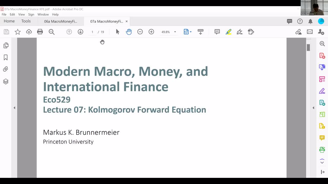 7. Kolmogorov Forward Equation