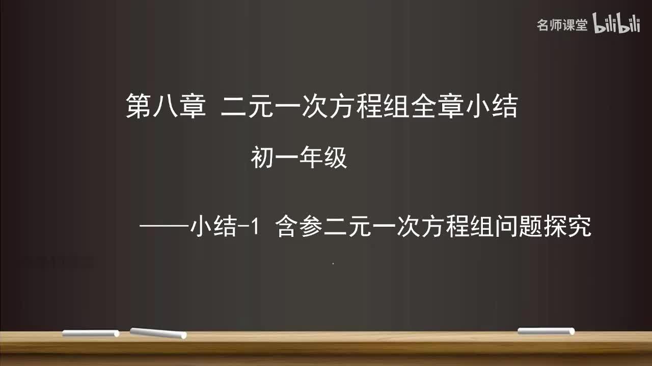 第十章 含参二元一次方程组探究