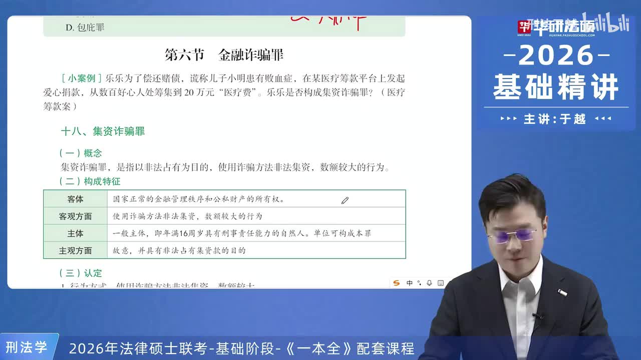 【26法硕刑法】20-6 金融诈骗罪01