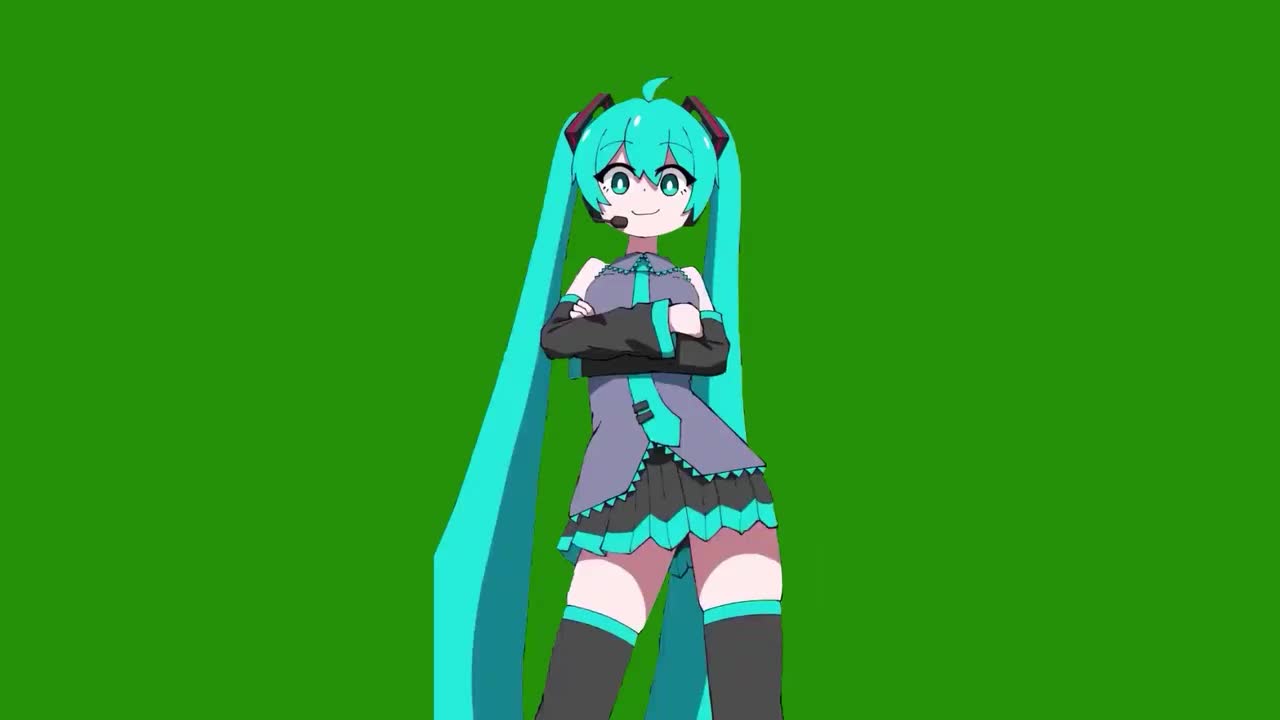 Miku摇绿幕