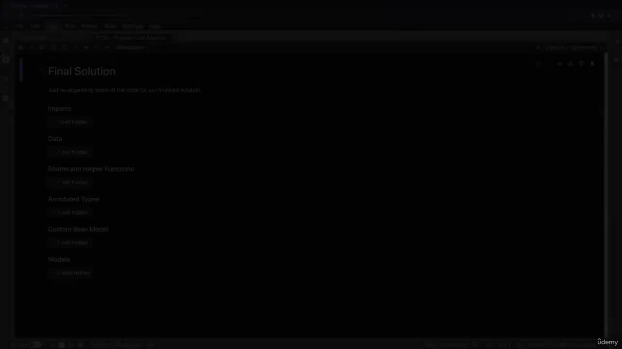 6. Final Project Solution Recap