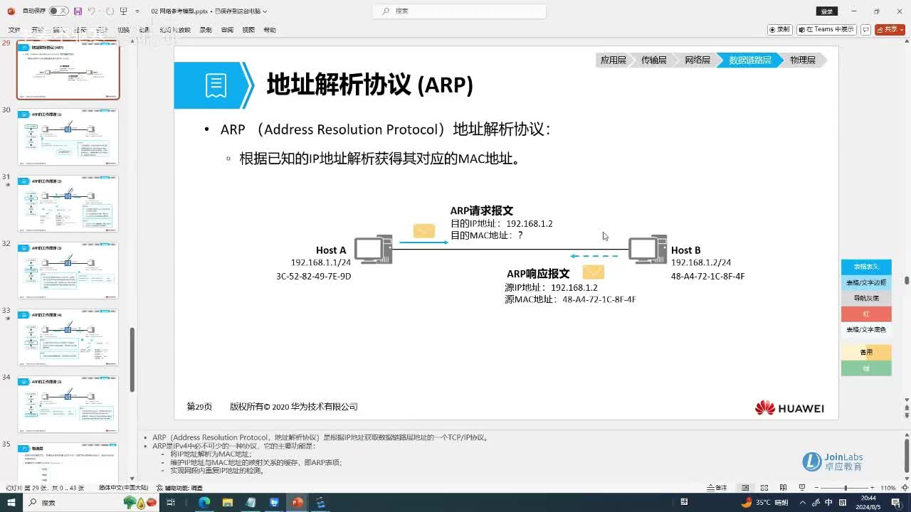 HCIA.08：ARP的基本工作原理