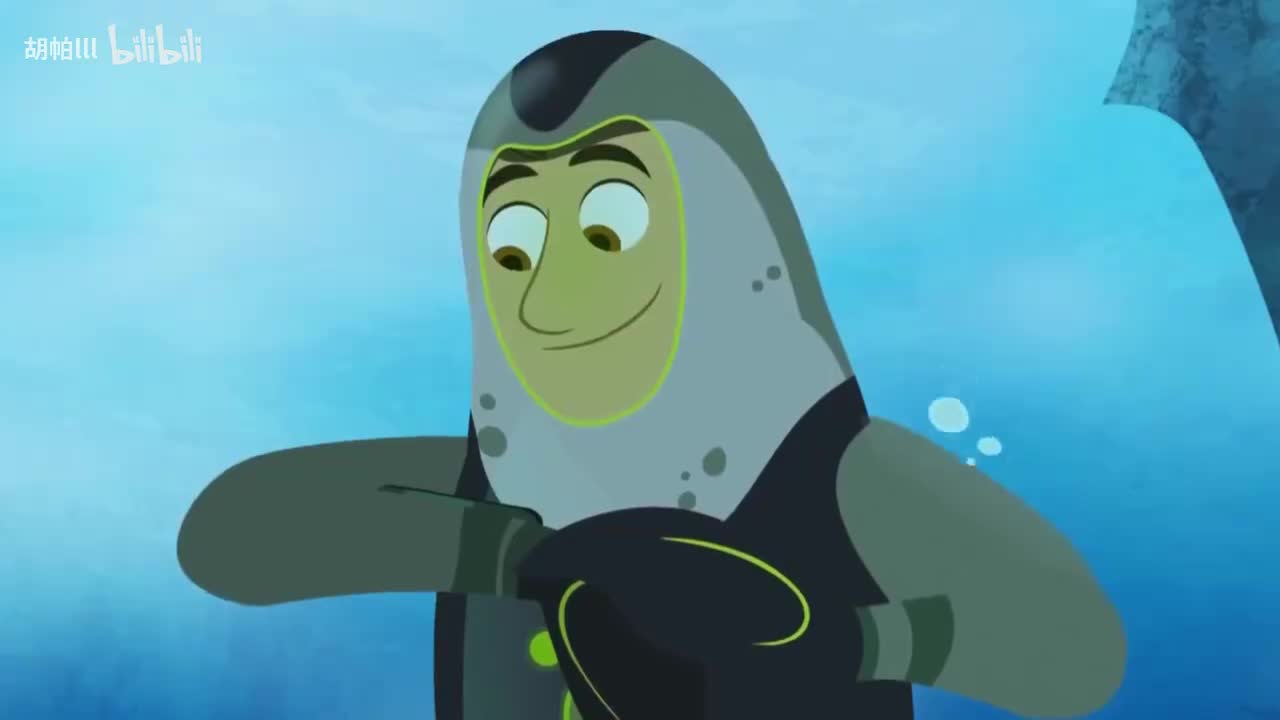 神秘的双角独角鲸下