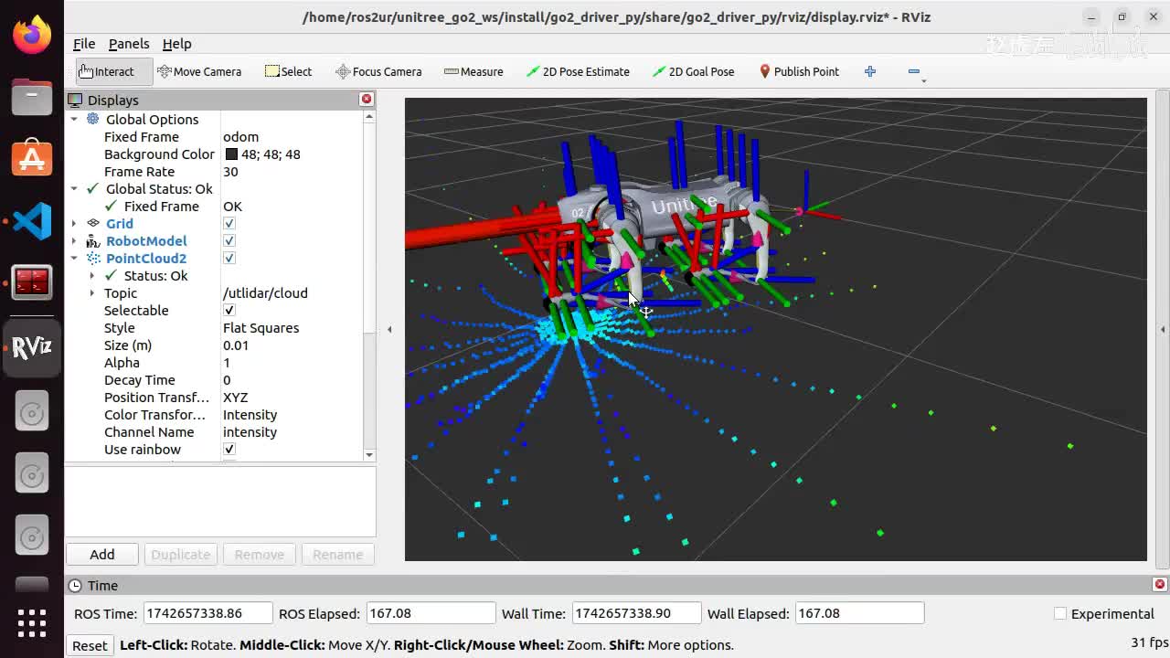 宇树Go2开发指南3.4.3_驱动包(Python)_07关节状态发布01