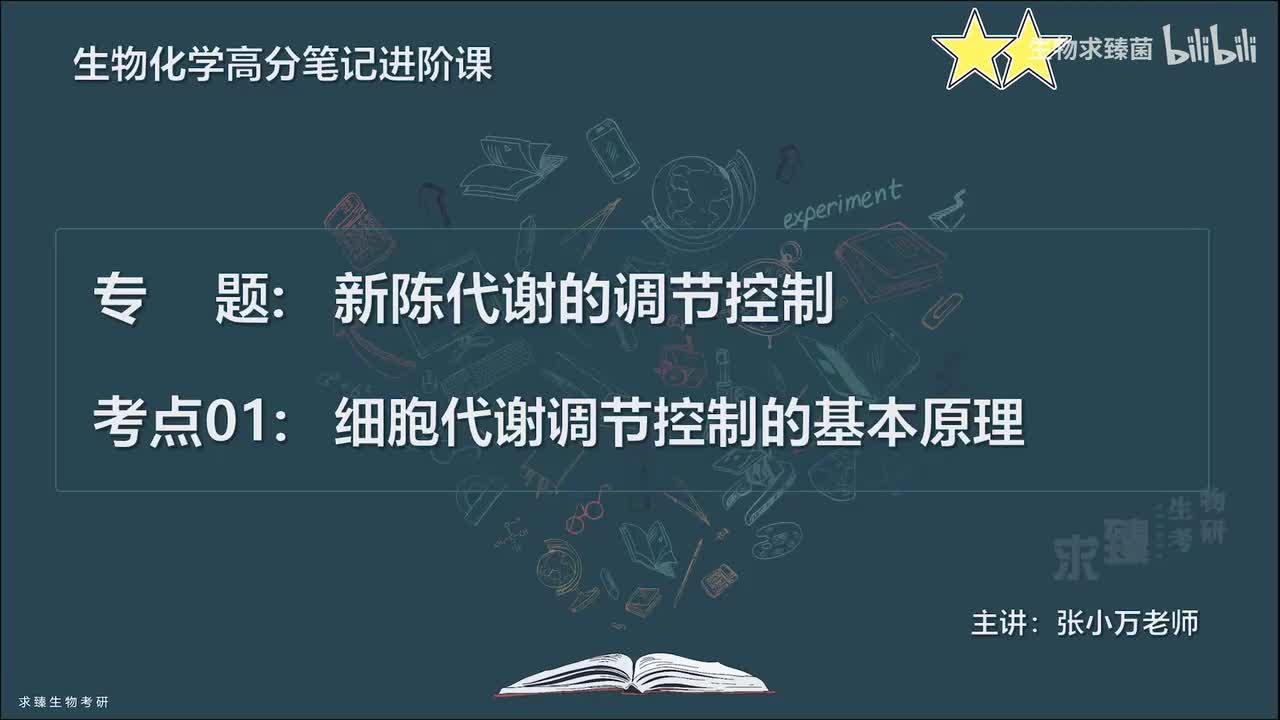 [专题28] 考点01：细胞代谢调节控制的基本原理