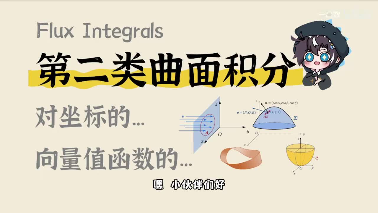 11-5 第二类曲面积分（对坐标的; 向量值函数的）