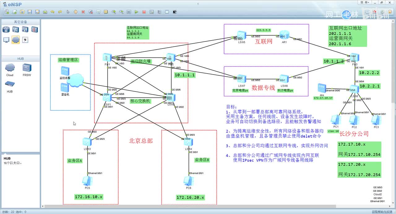 项目实战12-总部VLAN规划和配置
