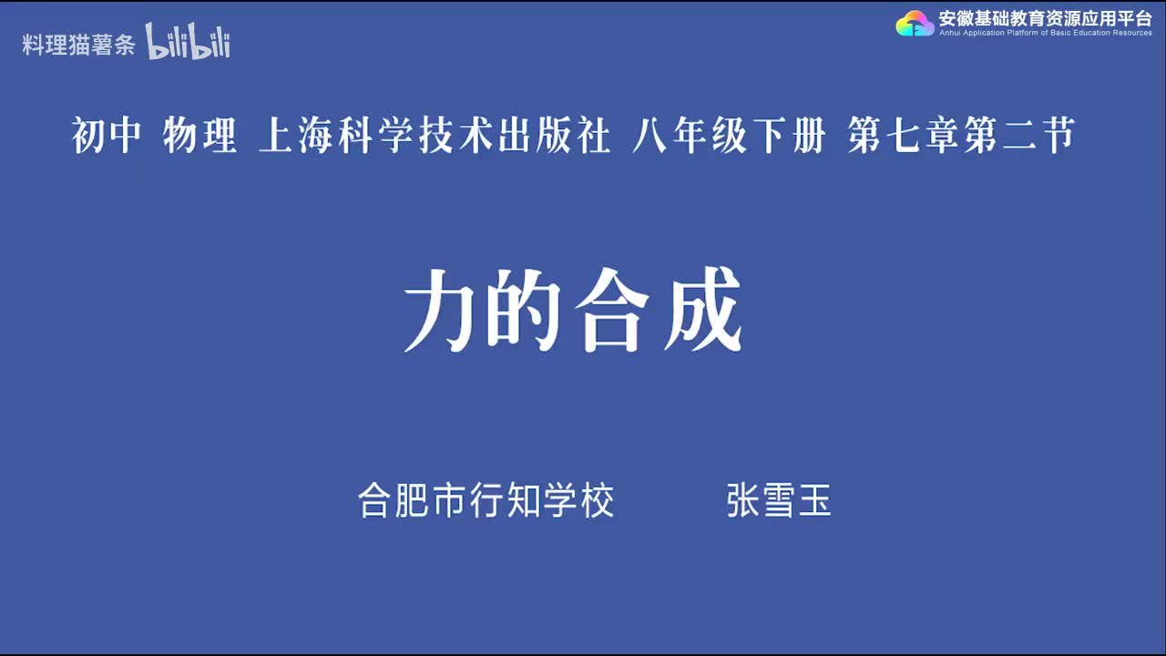 7.2 力的合成