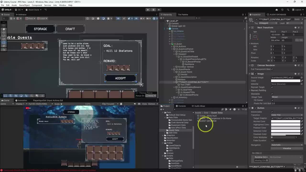 3. Quest UI Logic - Part 1