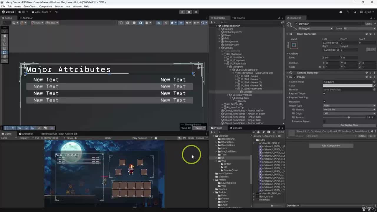 10. Charcater Stats UI Logic