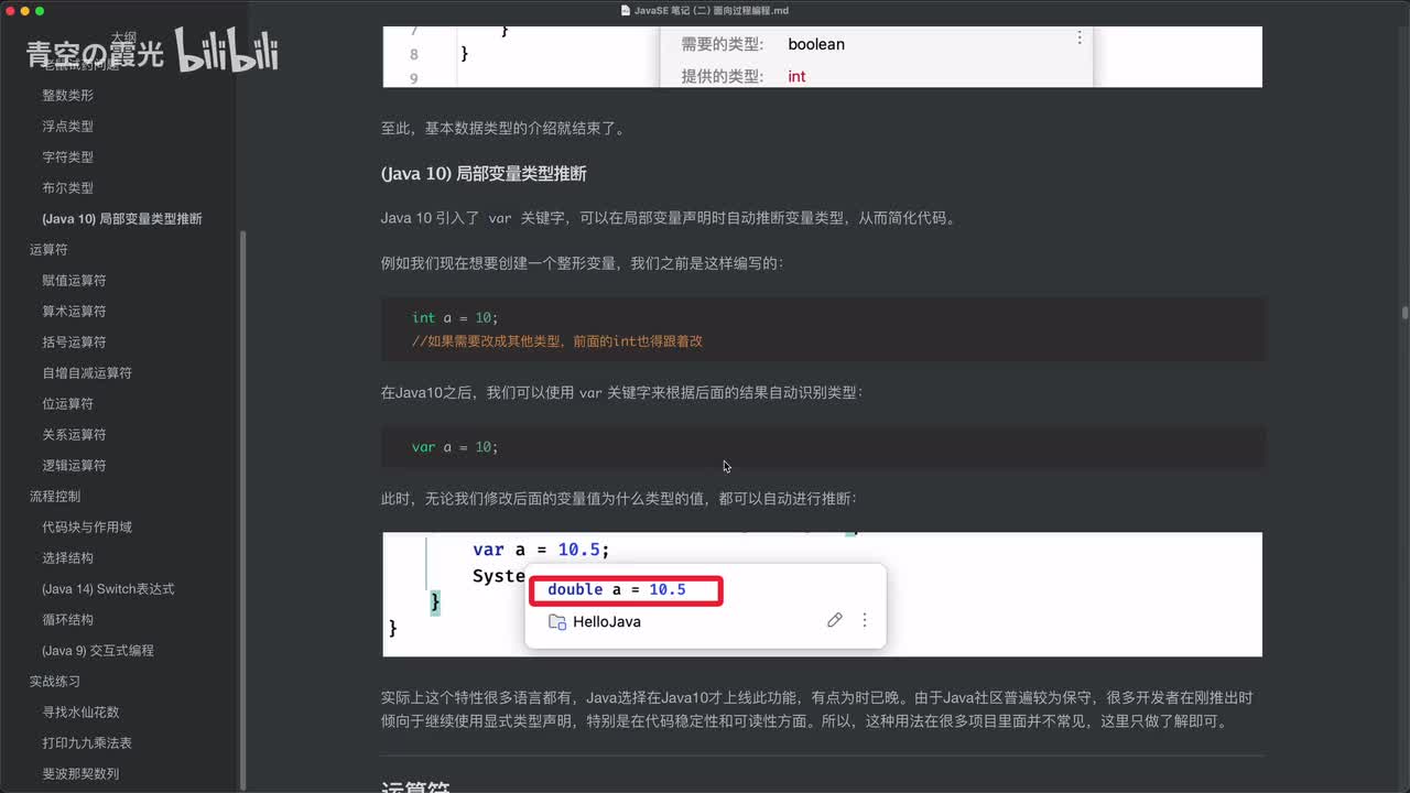 (Java 10) 局部变量类型推断