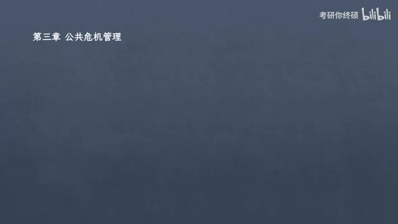 第四篇 公共事业管理-03.第三章 公共危机管理