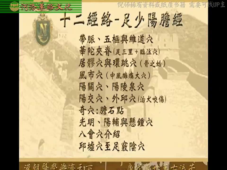 针灸大成06集_21【4.14.足少阳胆经】6带脉、五枢与维道穴