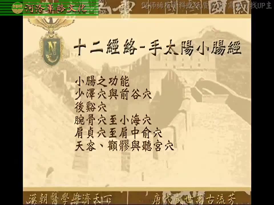 针灸大成04集_10【4.9手太阳小肠经】1受盛之官：小肠