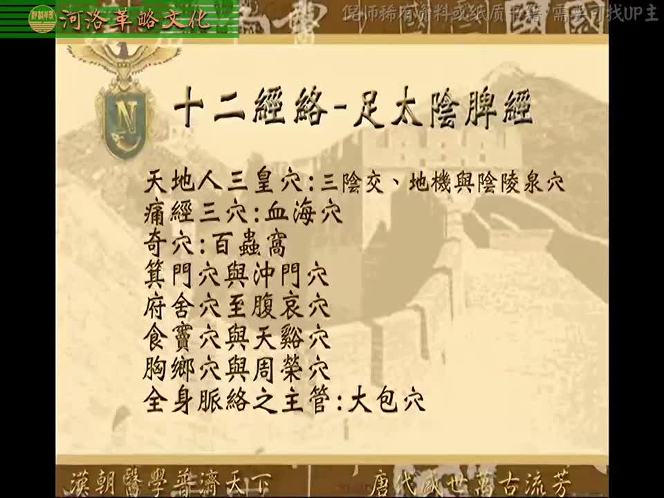 针灸大成04集_01【4.7足太阴脾经】7三阴交穴与妇病治疗+漏谷穴+天地人三皇穴+下针深浅