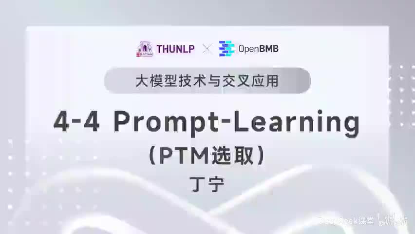 【清华大模型教程】 Prompt-Learning--PTM选取