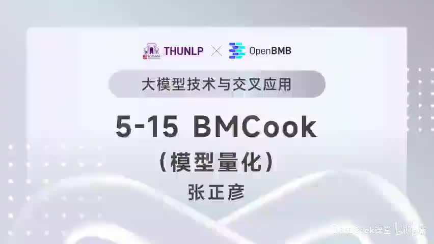 【清华大模型教程】BMCook--模型量化