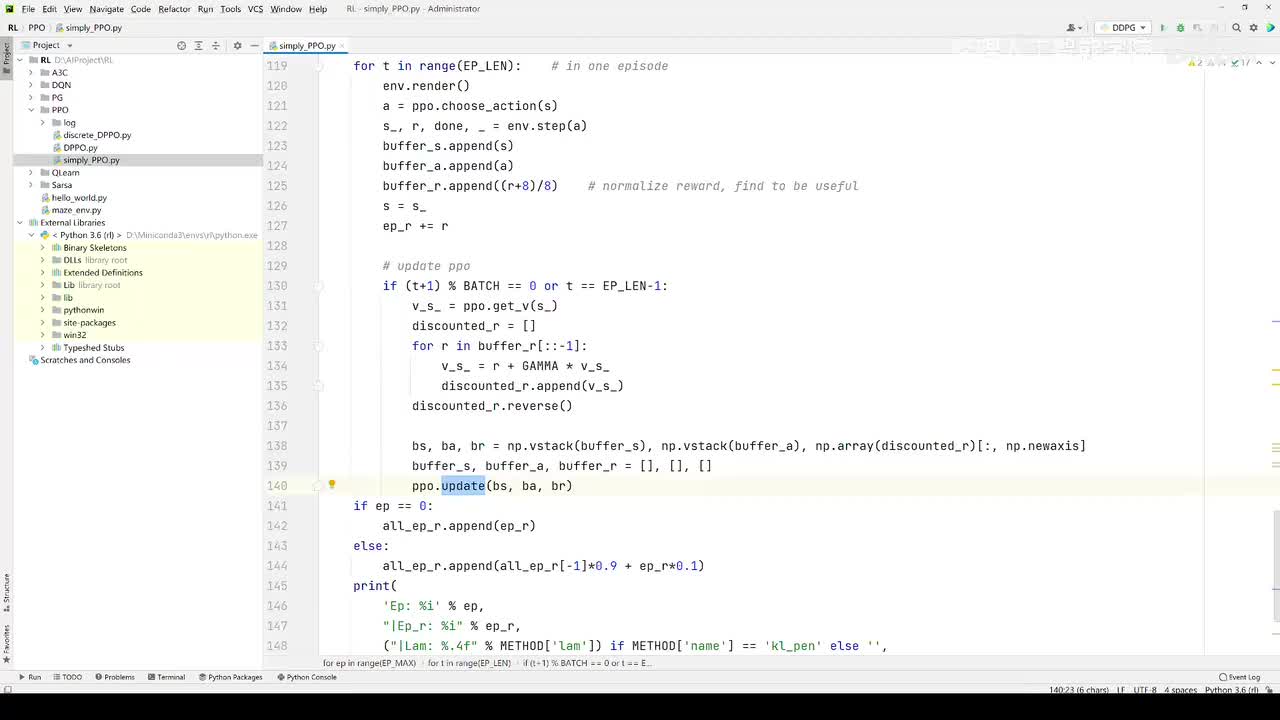 【2025版】86-代码实战_剖析PPO代码中如何体现Off-Policy的学习方式_效果展示